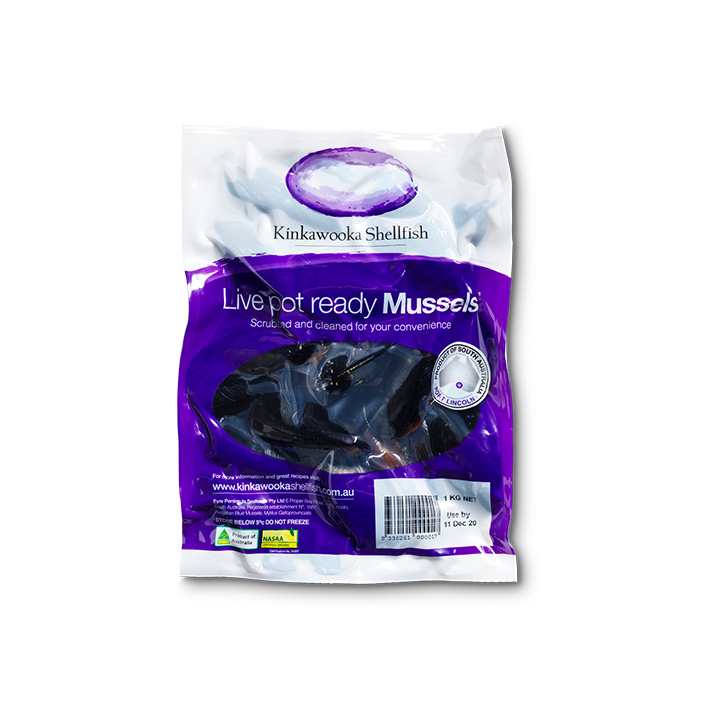 Kinkawooka Live Pot Ready Mussels 1kg product image